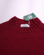 Stone Island Red Wool Crewneck Sweater - XL