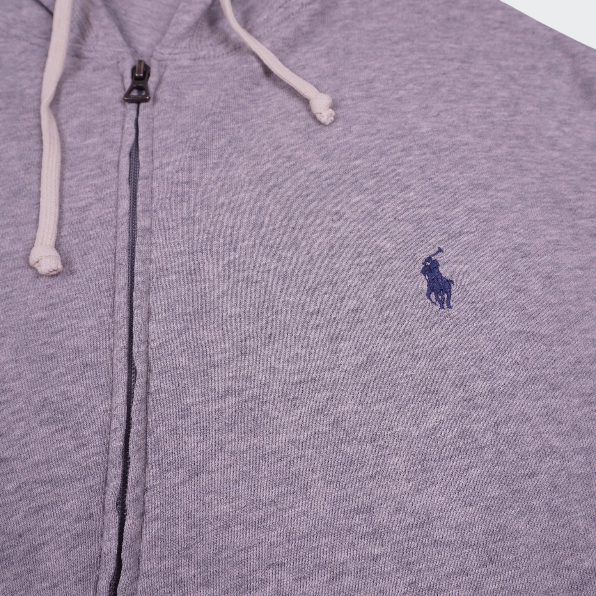 Ralph Lauren Grey Full-Zip Hoodie - XL