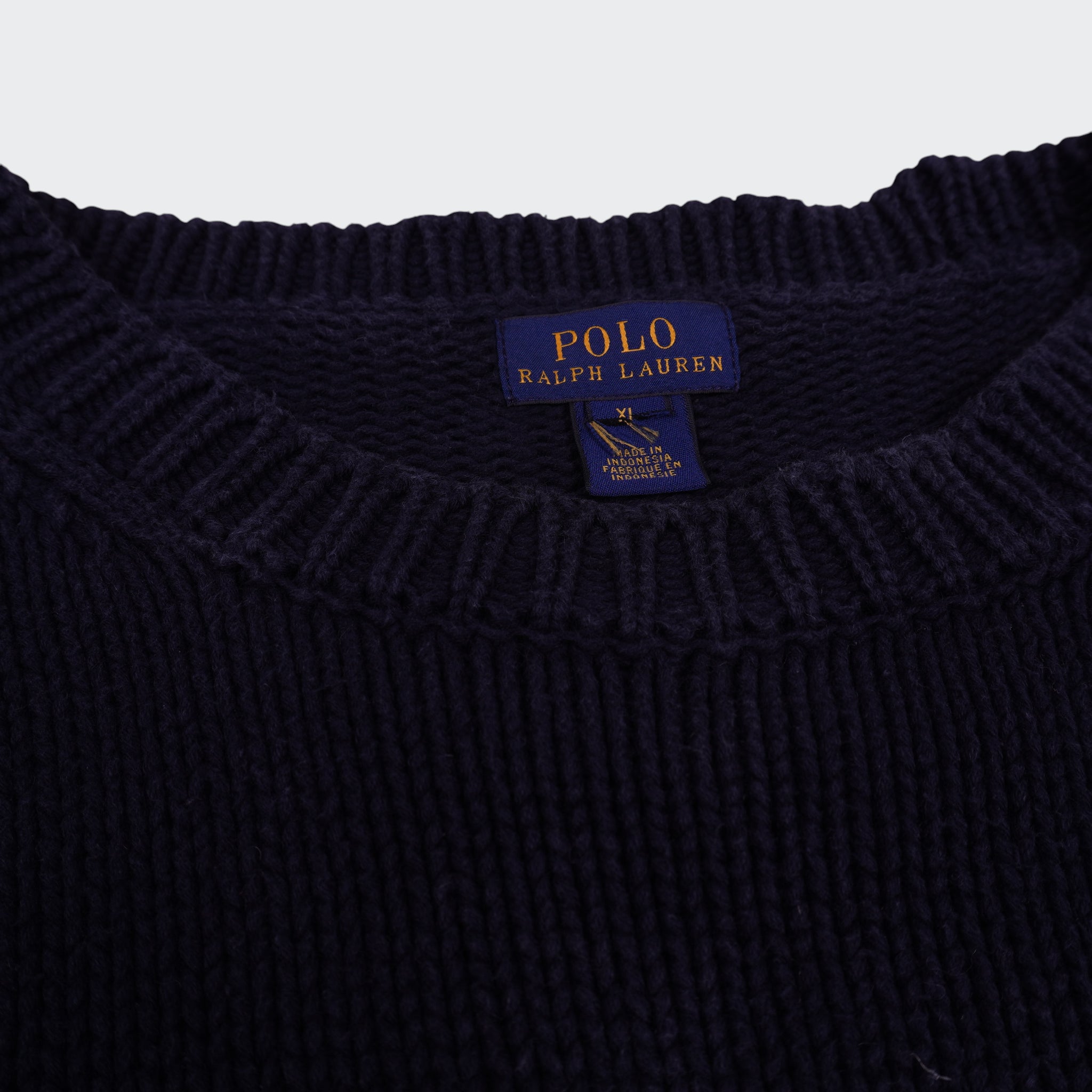 Ralph Lauren Navy Crewneck Sweater - XL
