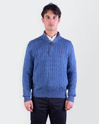 Ralph Lauren Blue  Quarter-zip Sweater - M
