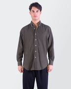 Ralph Lauren Brown Corduroy Button-Down Shirt - M