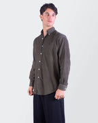 Ralph Lauren Brown Corduroy Button-Down Shirt - M