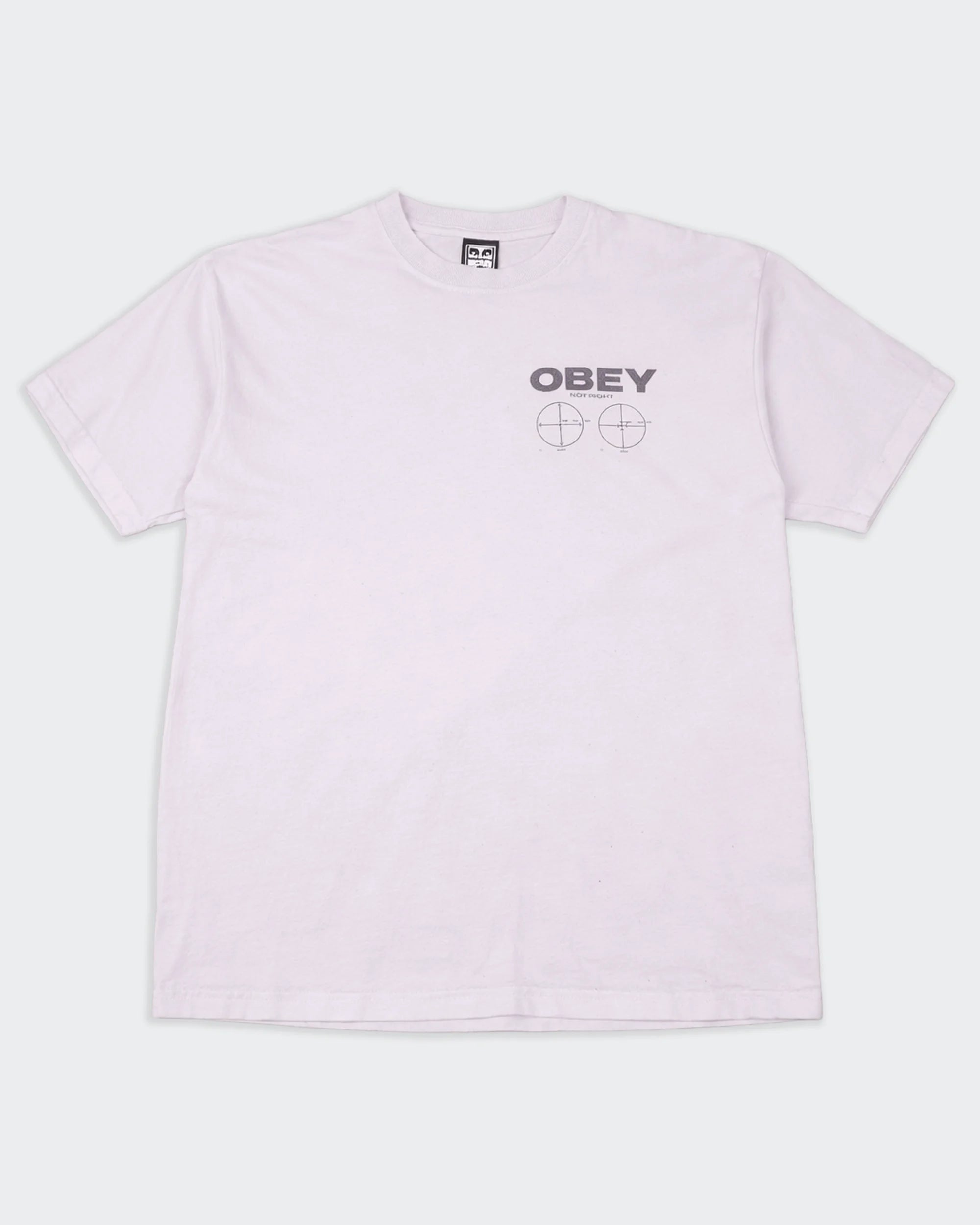 Obey White Graphic T-shirt - M