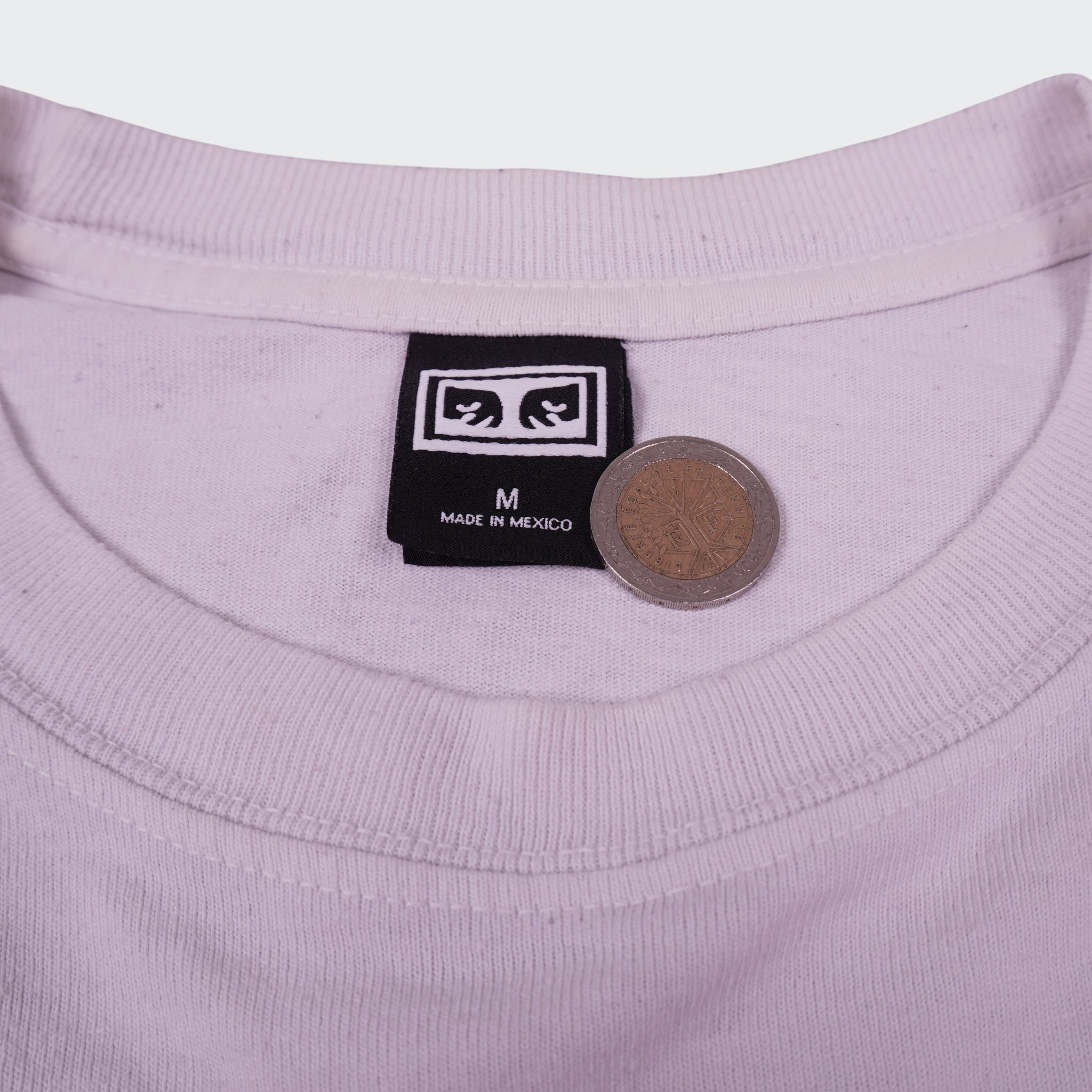 Obey White Graphic T-shirt - M