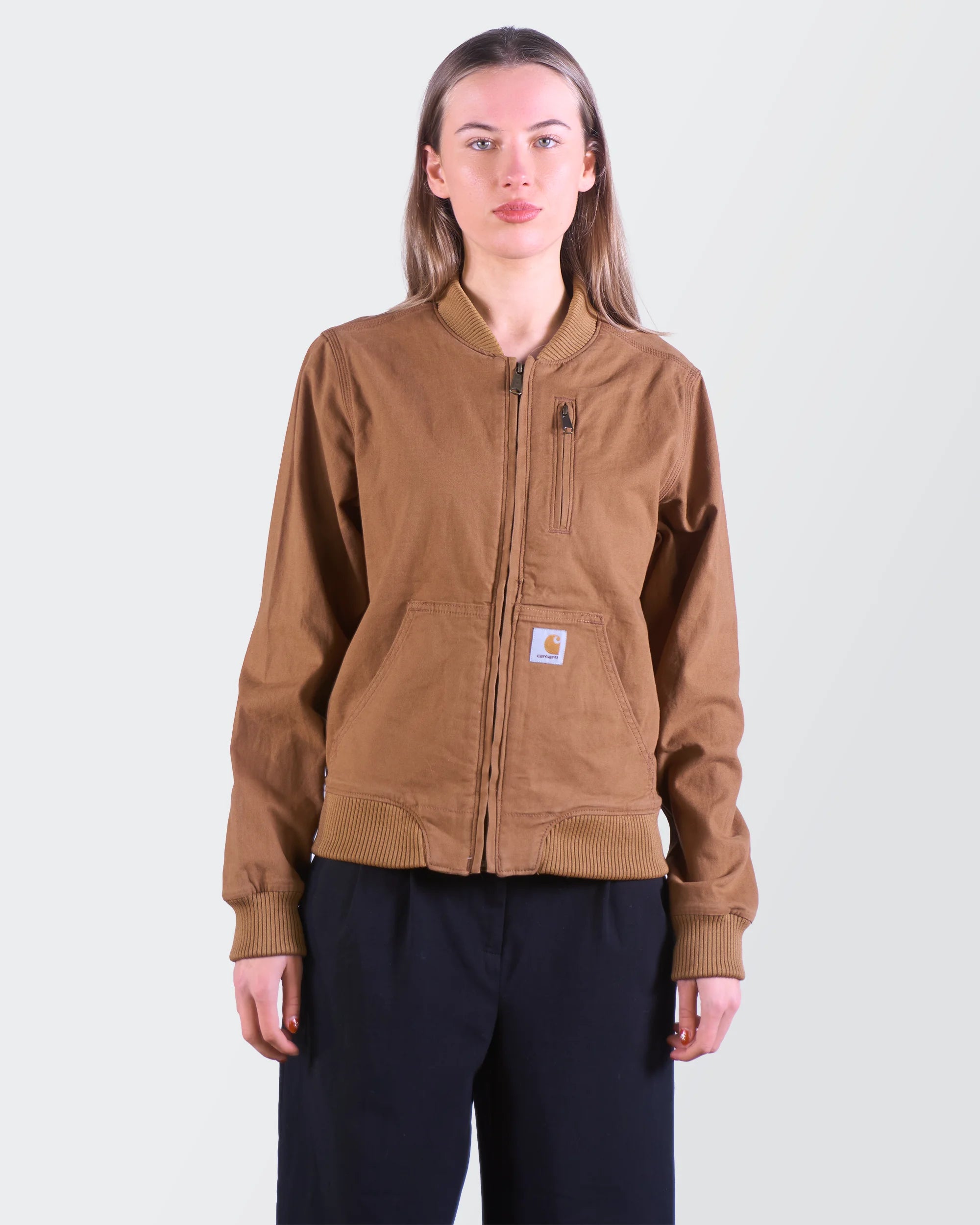 Carhartt Brown Canvas,  Bomber Jacket - M