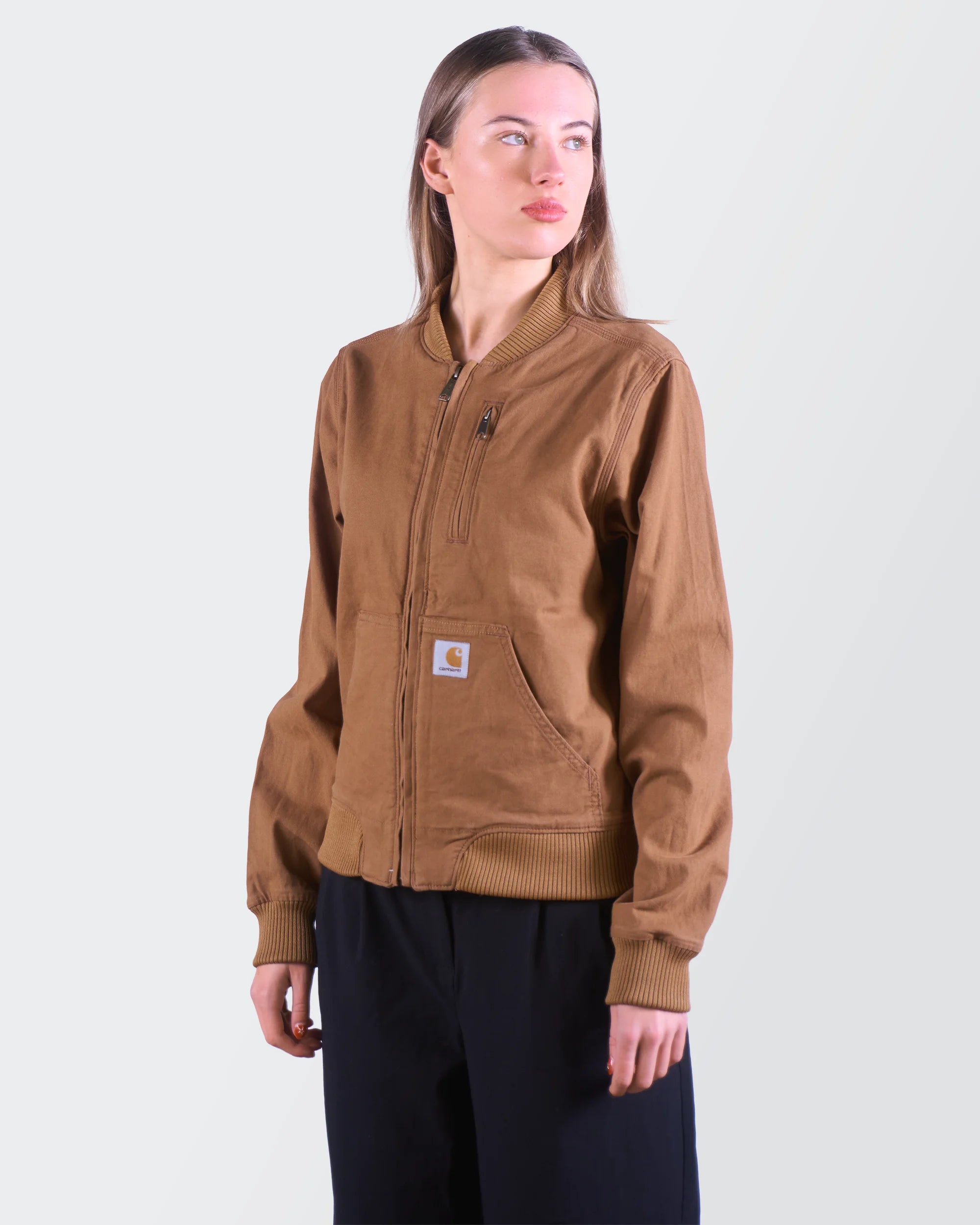 Carhartt Brown Canvas,  Bomber Jacket - M