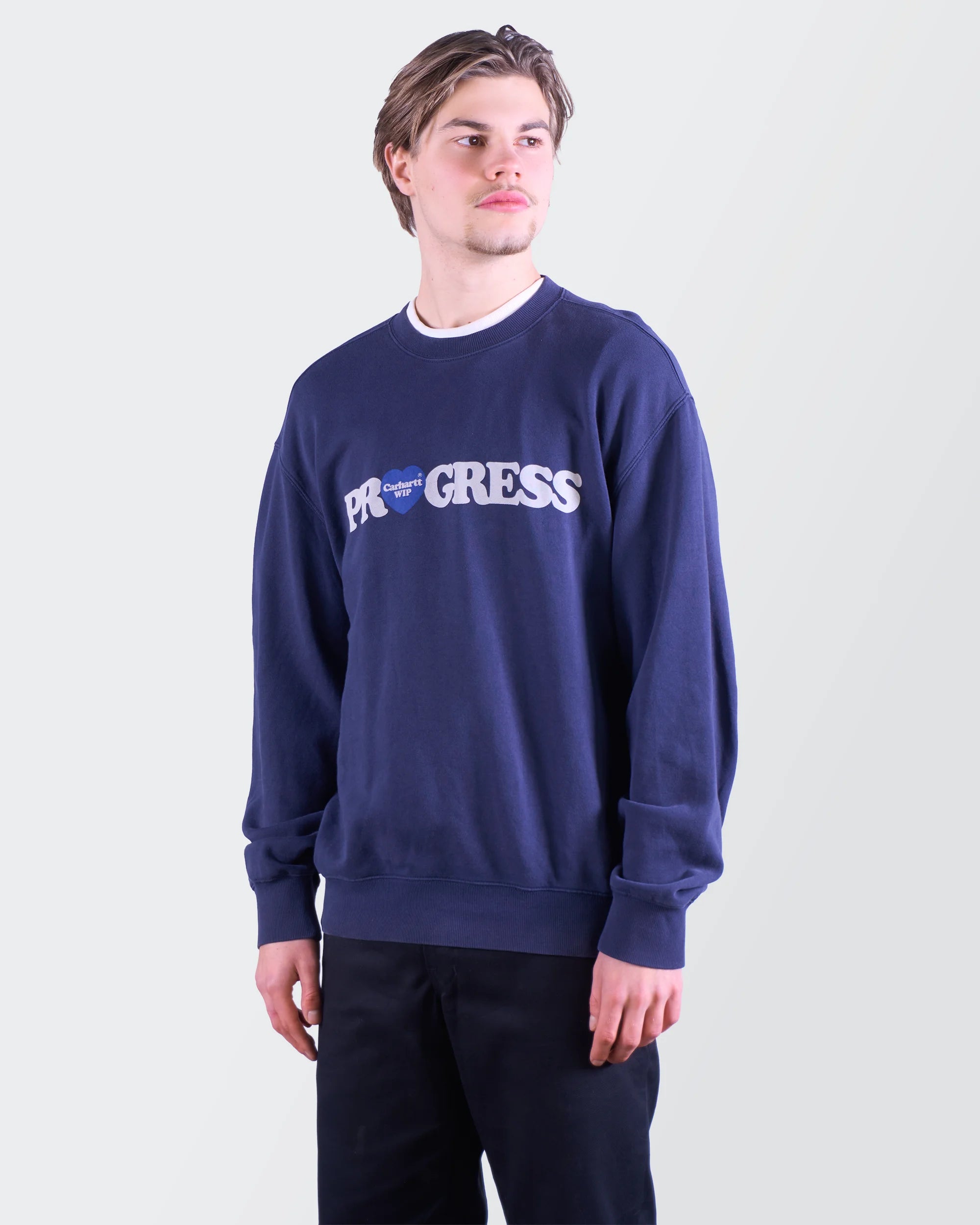 Carhartt Wip Navy Crewneck Sweater - M