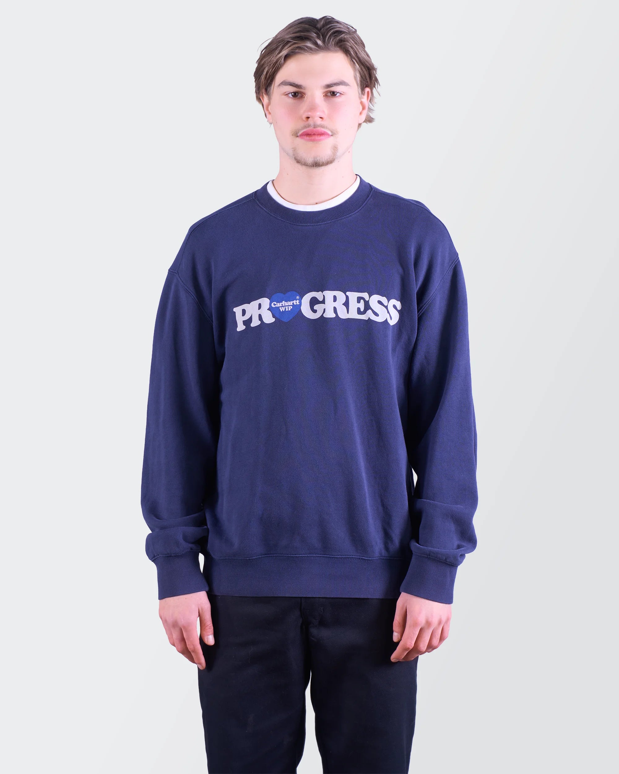 Carhartt Wip Navy Crewneck Sweater - M