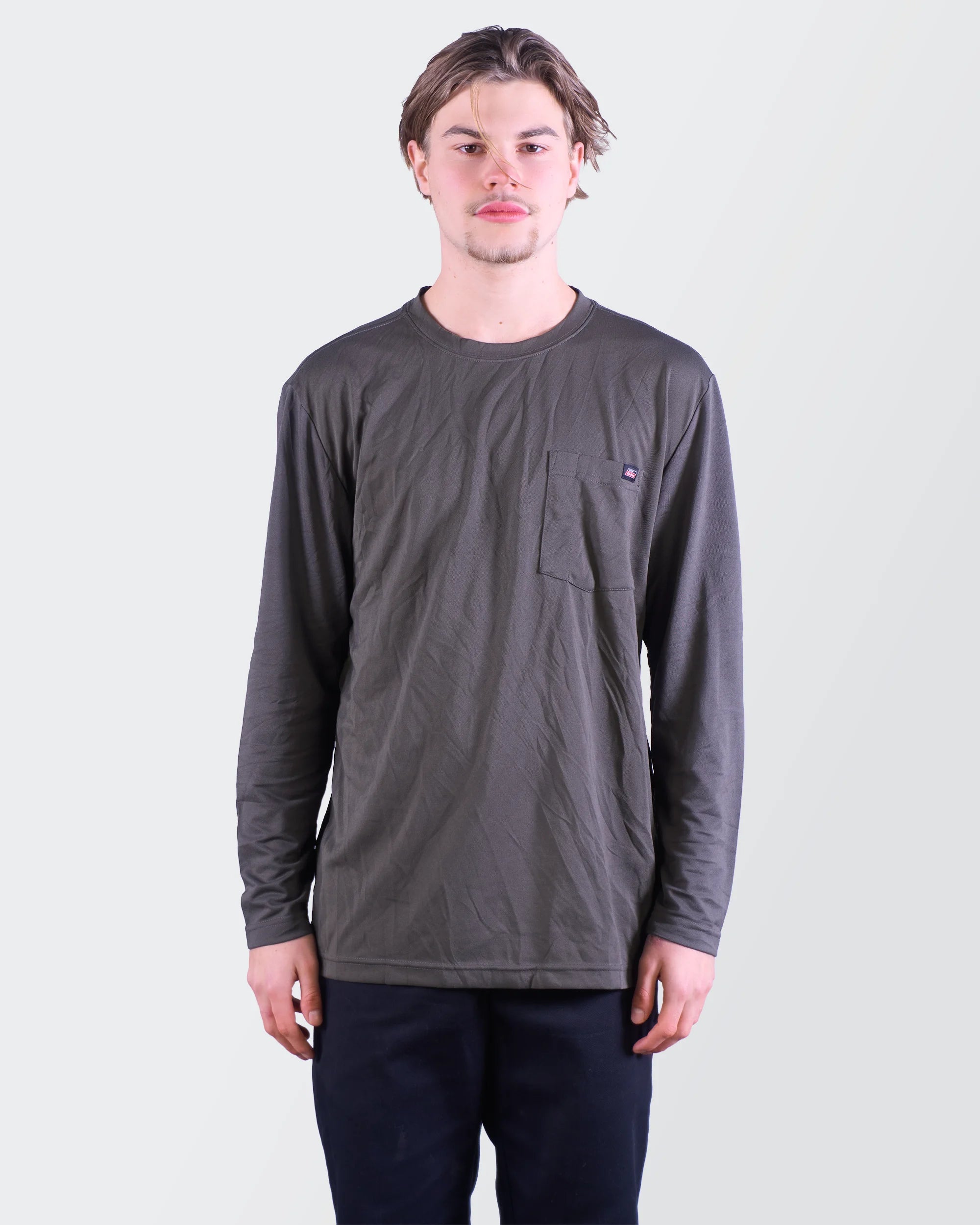 Dickies Gray Long Sleeve T-shirt - M