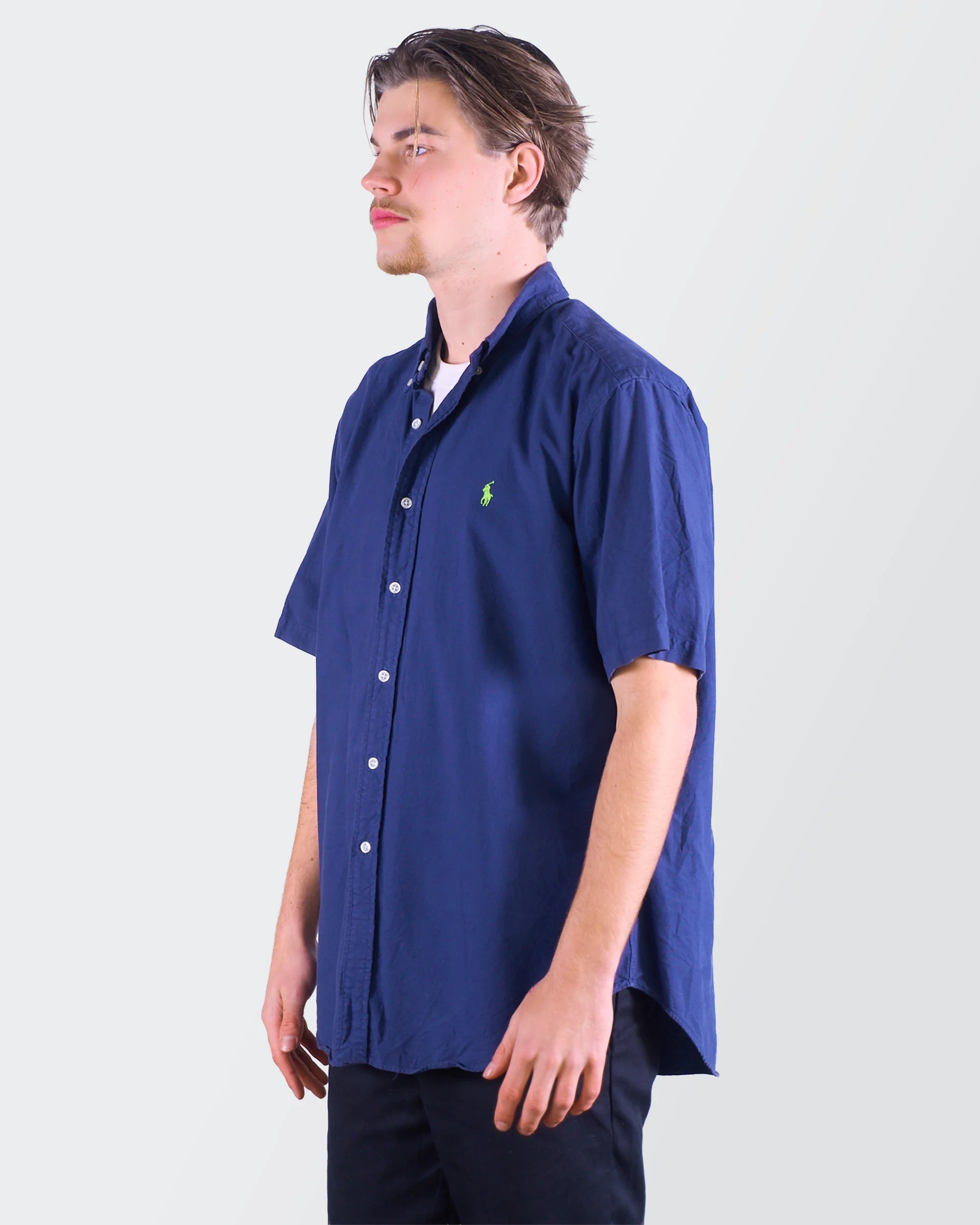 Ralph Lauren Navy  Button-Down Shirt - M