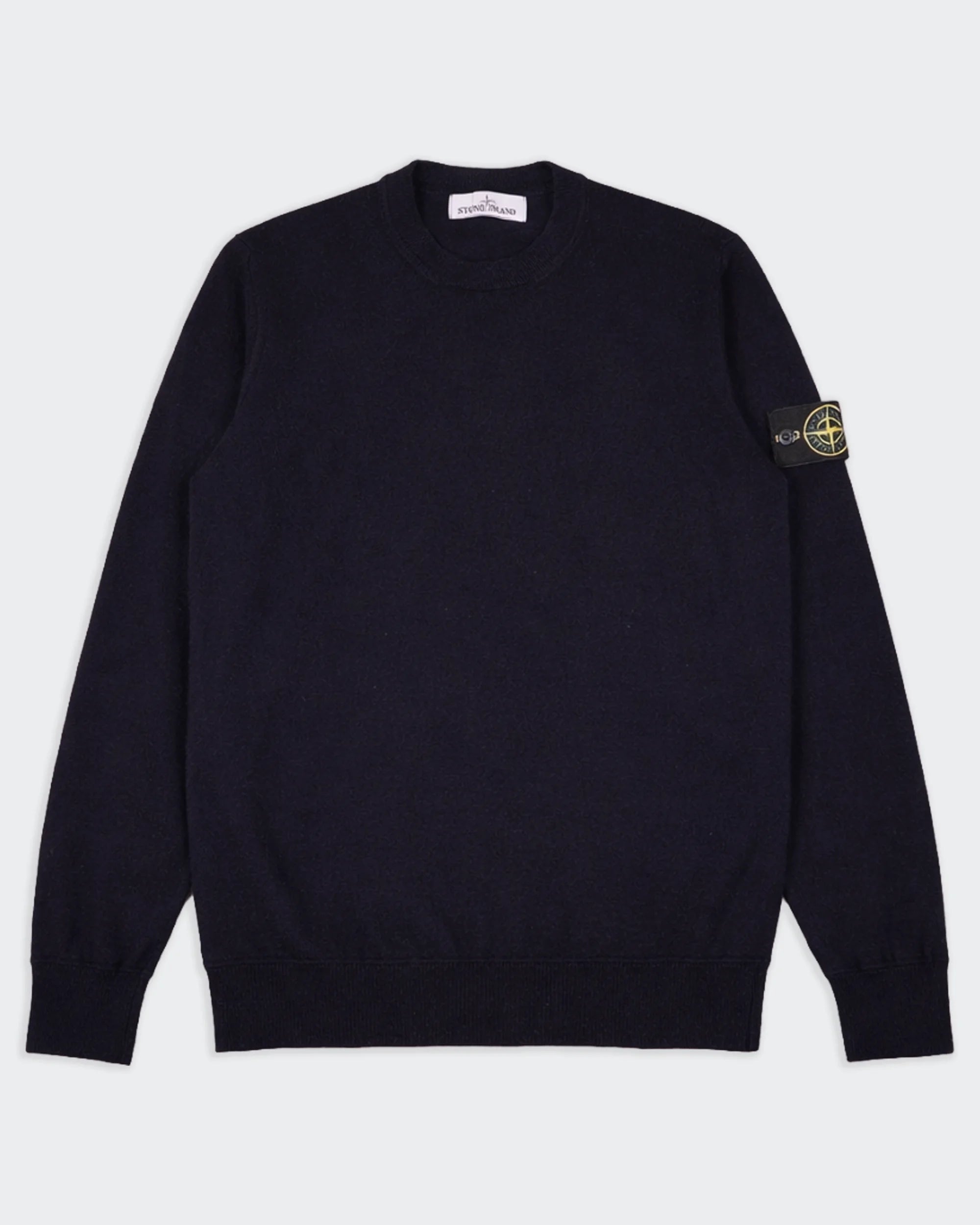 Stone Island Navy Crewneck Sweater - L