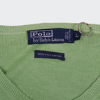 Ralph Lauren Green  V-neck Sweater - L