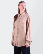 Ralph Lauren Beige Cotton Button - Up Shirt - L