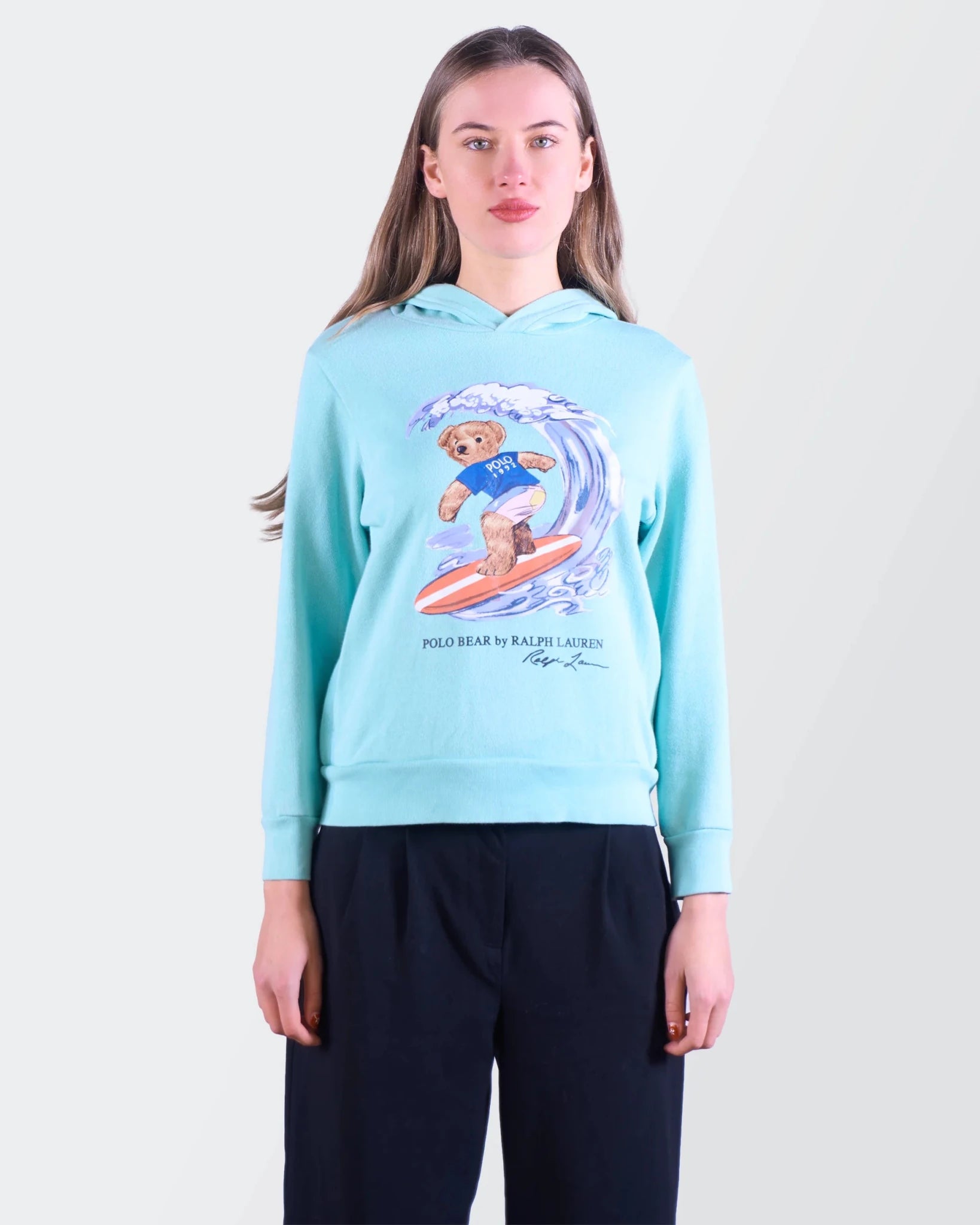 Ralph Lauren Blue Cotton Hoodie - XS