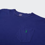 Ralph Lauren Blue Cotton Pocket T-Shirt - L