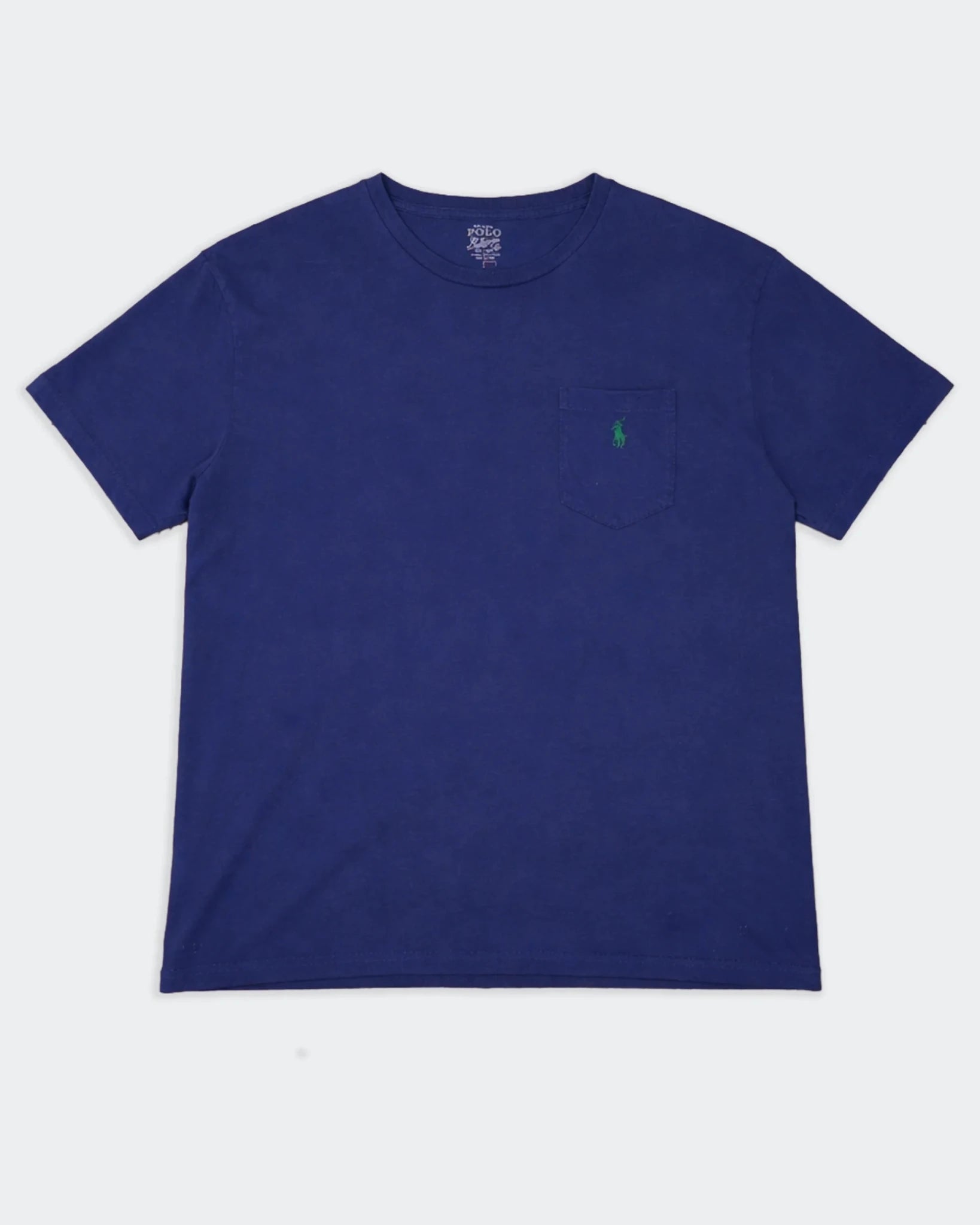 Ralph Lauren Blue Cotton Pocket T-Shirt - L