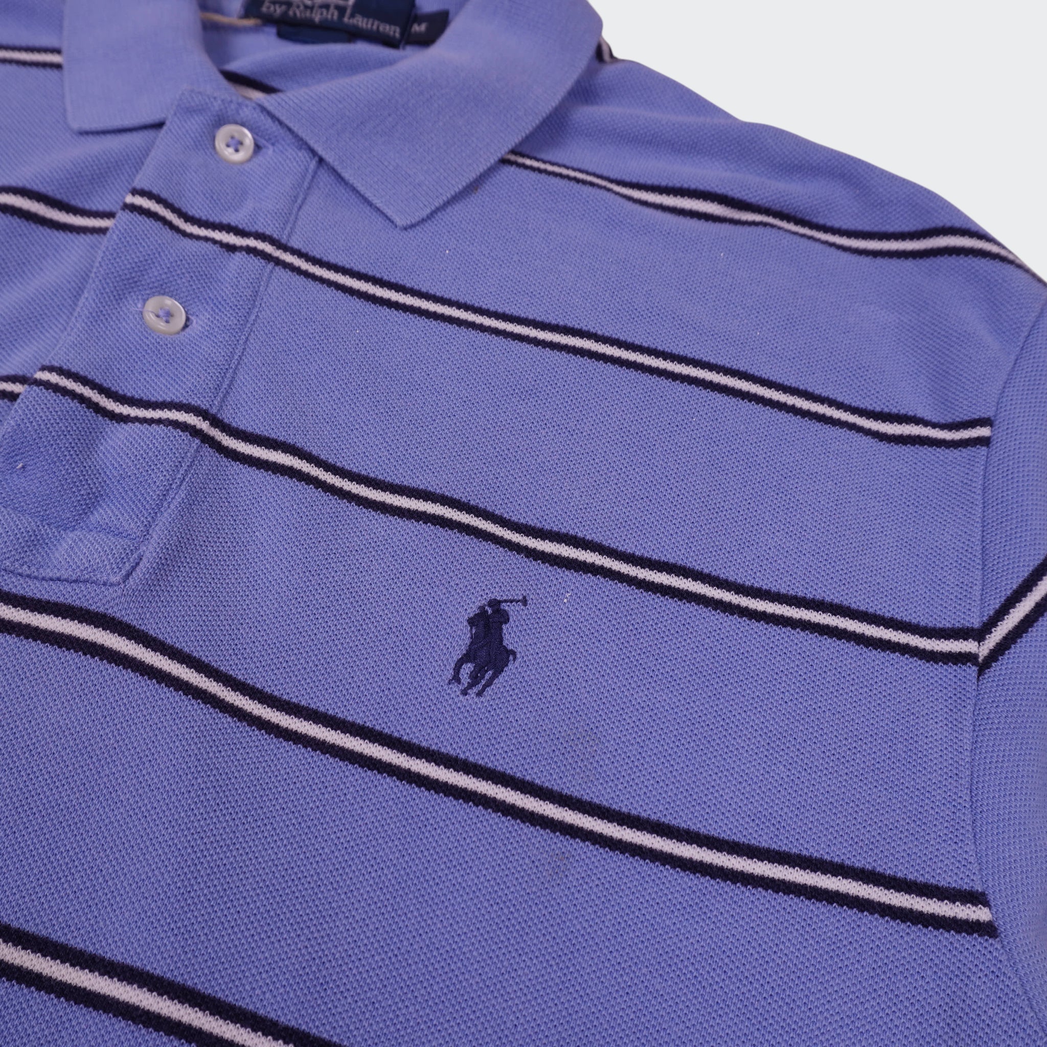 Ralph Lauren Blue Cotton Short Sleeve Polo Shirt - XL