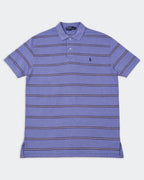 Ralph Lauren Blue Cotton Short Sleeve Polo Shirt - XL