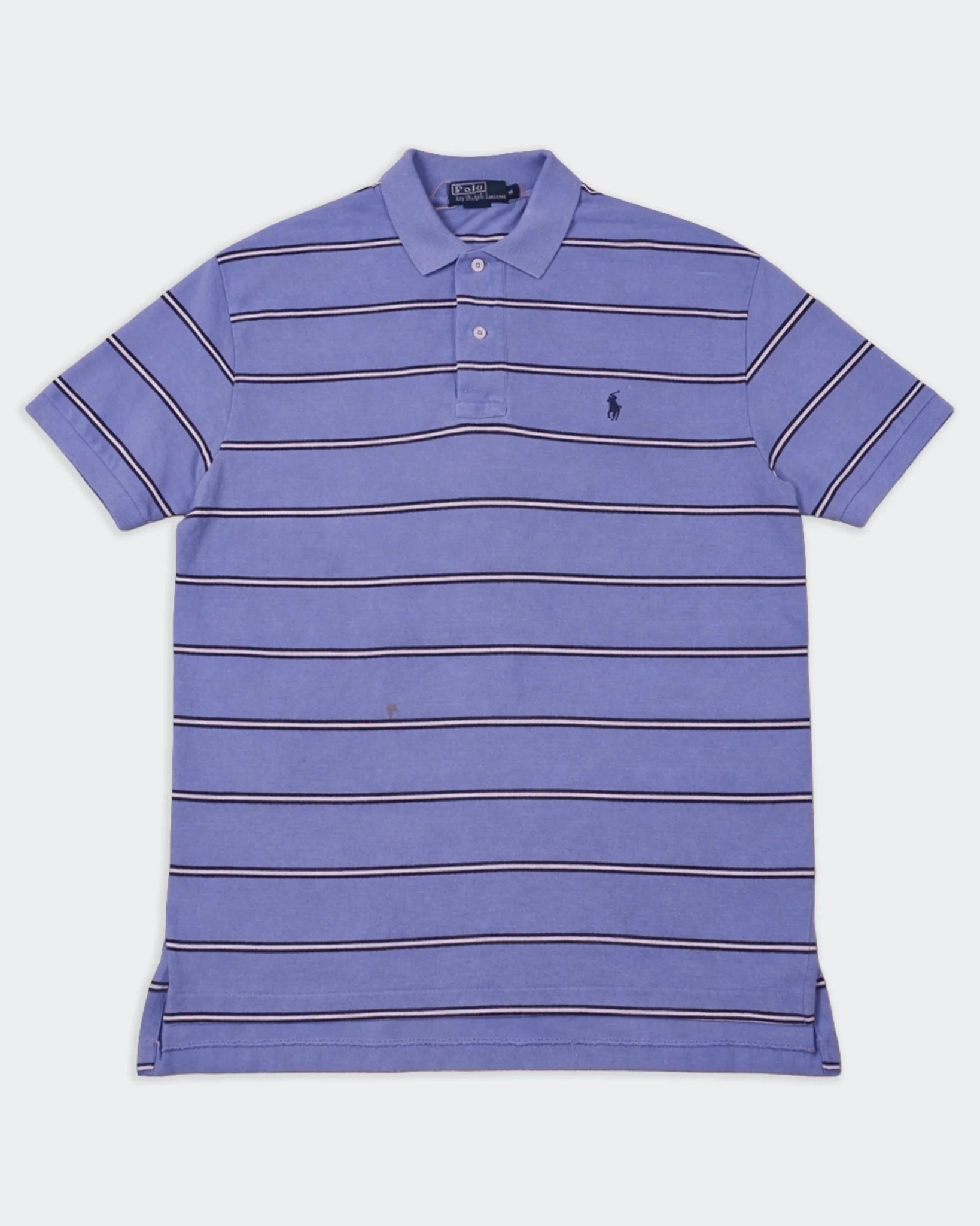 Ralph Lauren Blue Cotton Short Sleeve Polo Shirt - XL