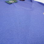 Ralph Lauren Blue Cotton V - neck Sweater - S