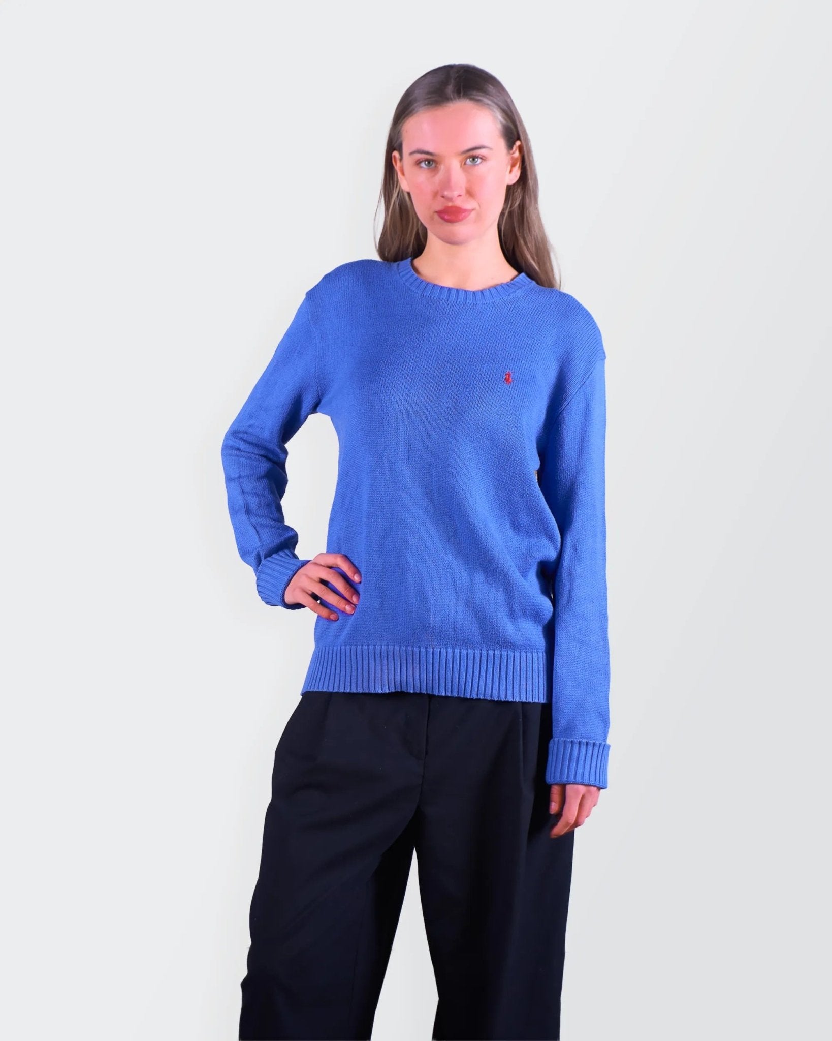 Ralph Lauren Blue Crewneck Sweater - M
