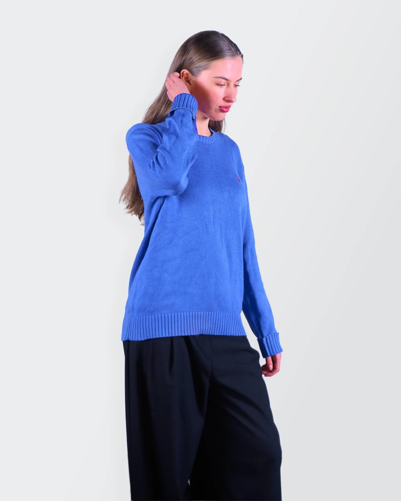 Ralph Lauren Blue Crewneck Sweater - M