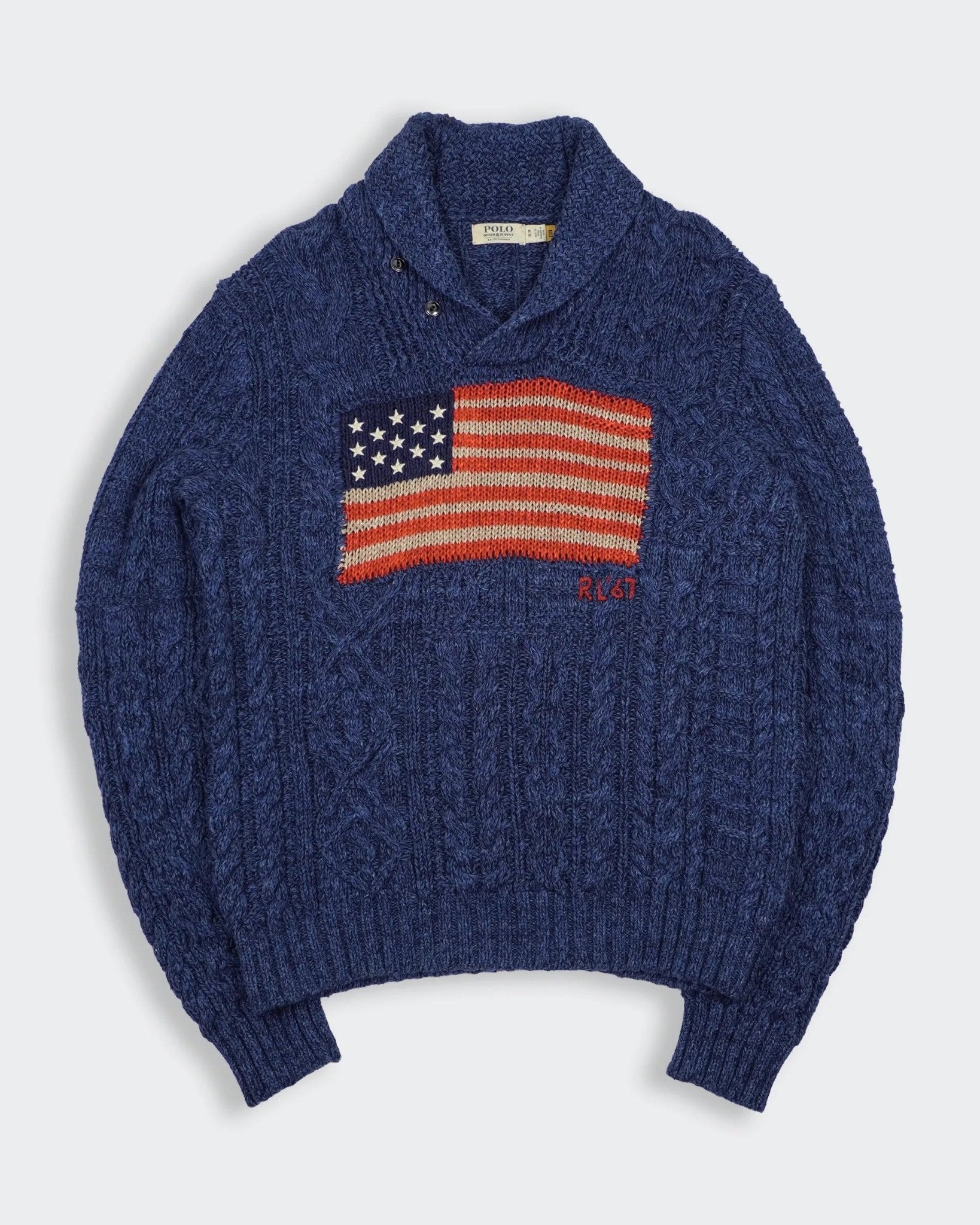Ralph Lauren Blue Flag Sweater M