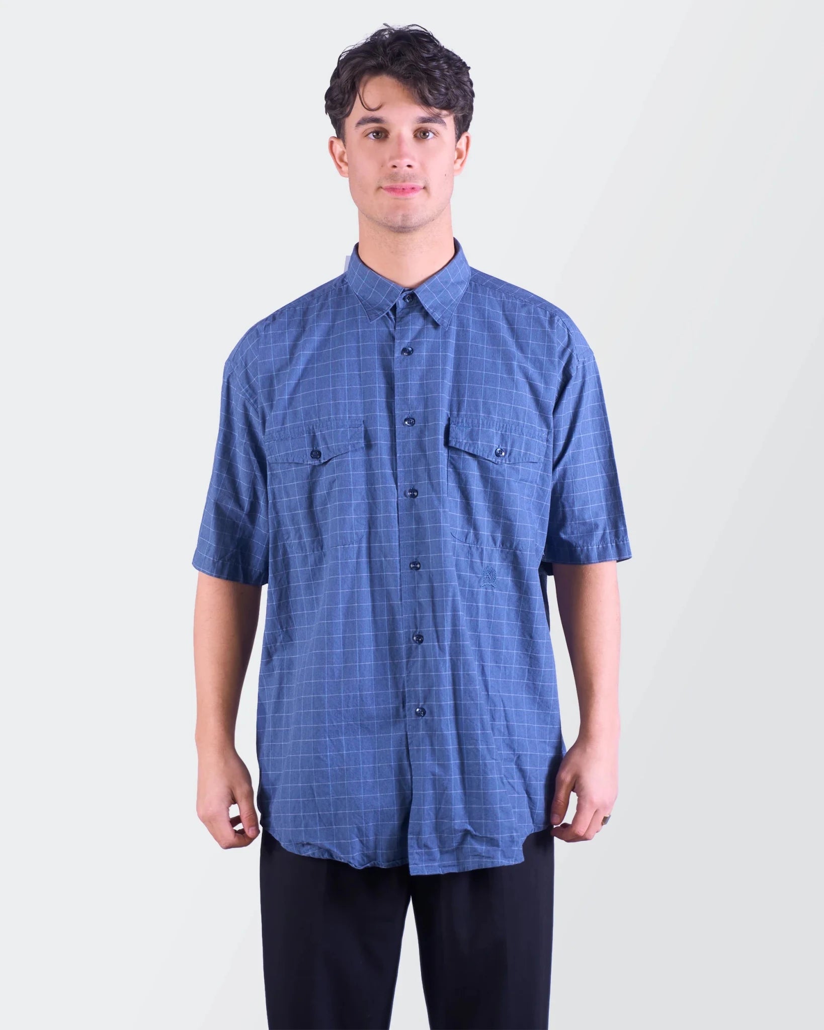 Ralph Lauren Blue Short - sleeve Shirt L