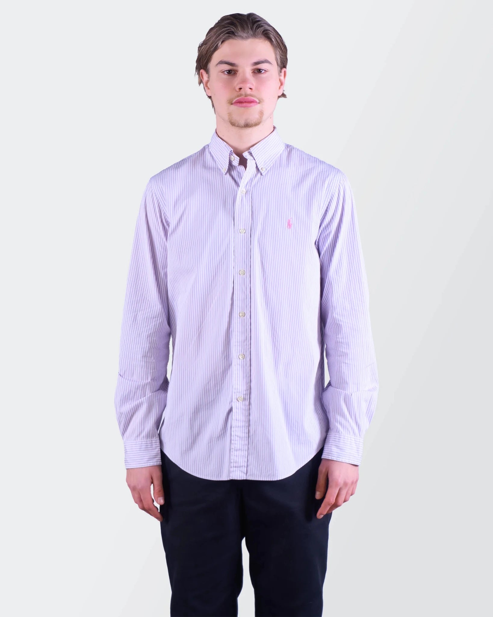 Ralph Lauren Blue striped Button - Up Shirt - M