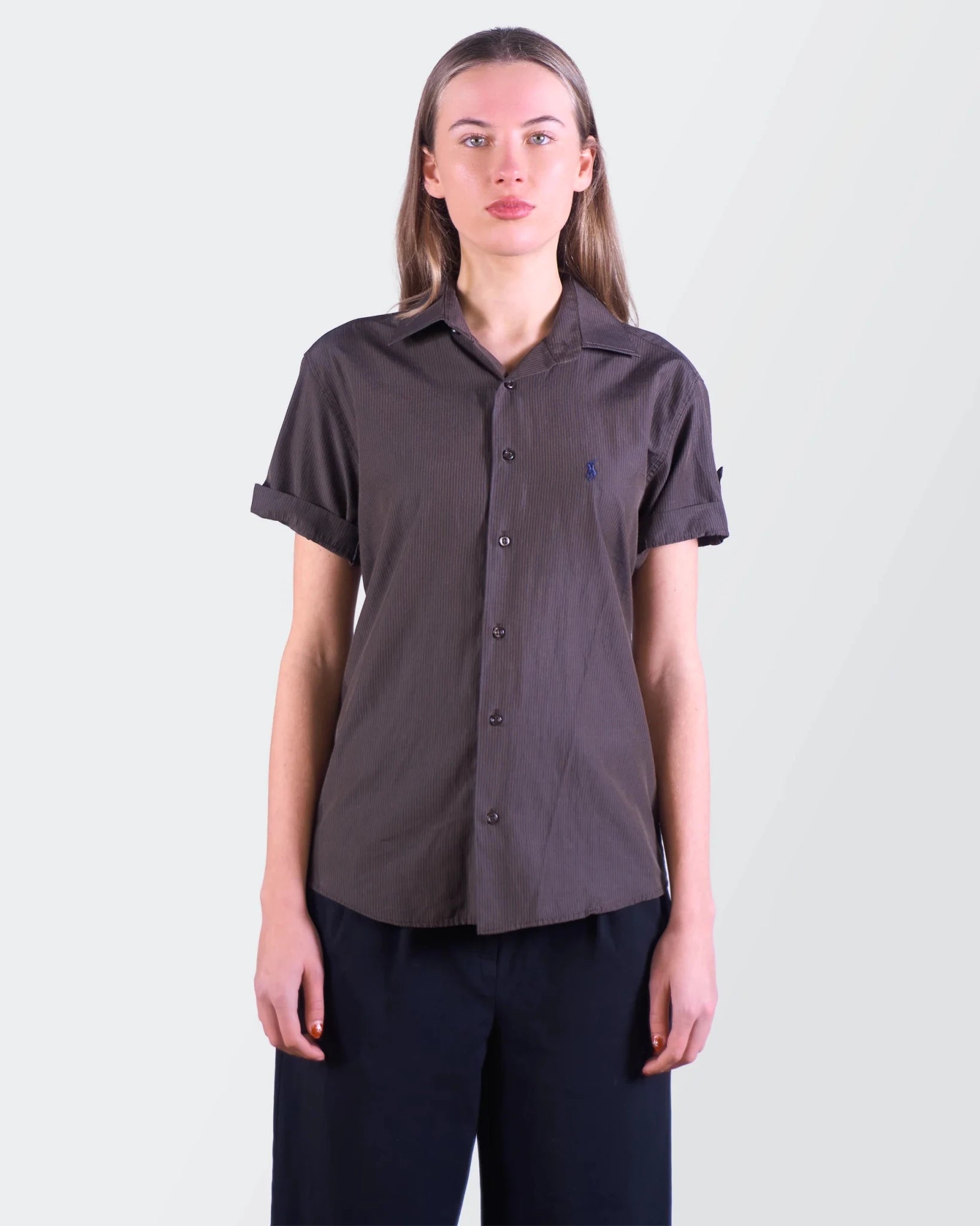 Ralph Lauren Brown Short - sleeve Shirt XS