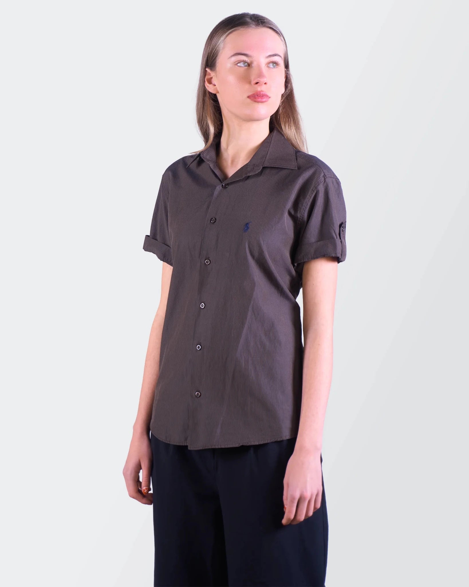 Ralph Lauren Brown Short - sleeve Shirt XS