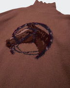 Ralph Lauren Brown Turtleneck Jumper - XL