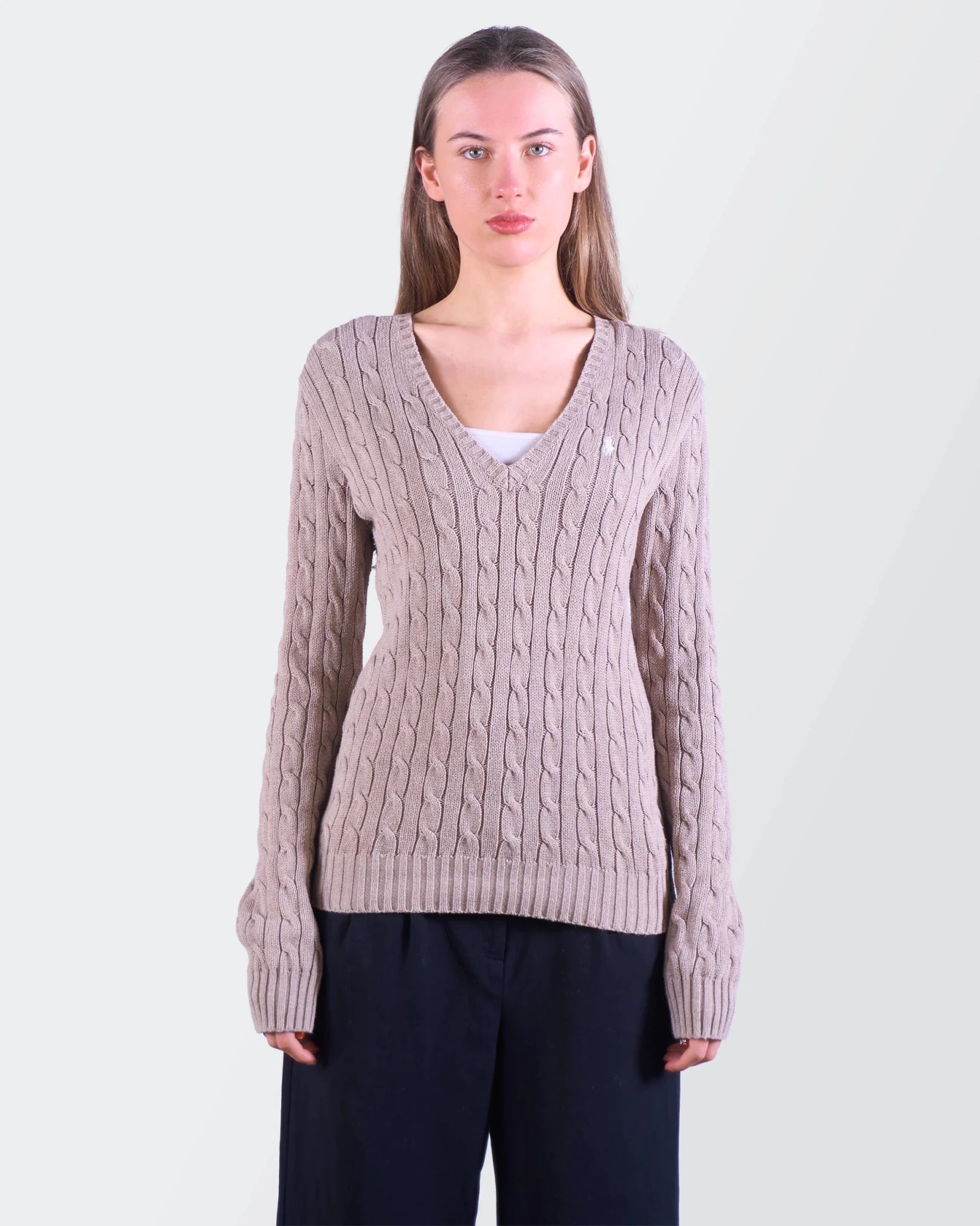Ralph Lauren Cable Knit Sweater - L