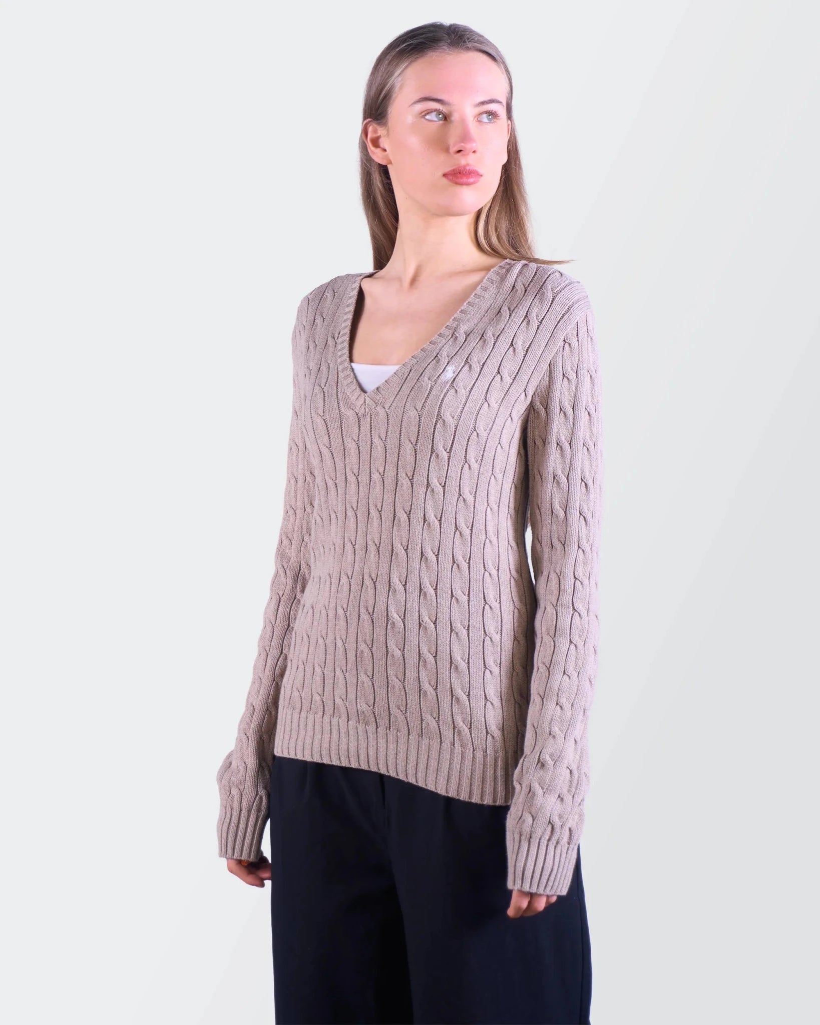 Ralph Lauren Cable Knit Sweater - L