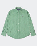 Ralph Lauren Green Cotton Button - Down Shirt - M