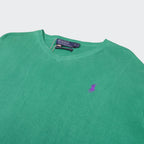 Ralph Lauren Green Cotton V - neck Sweater - M