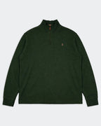 Ralph Lauren Green Half - zip Sweater - XXL