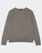 Ralph Lauren Grey Cable - Knit jumper - XXL