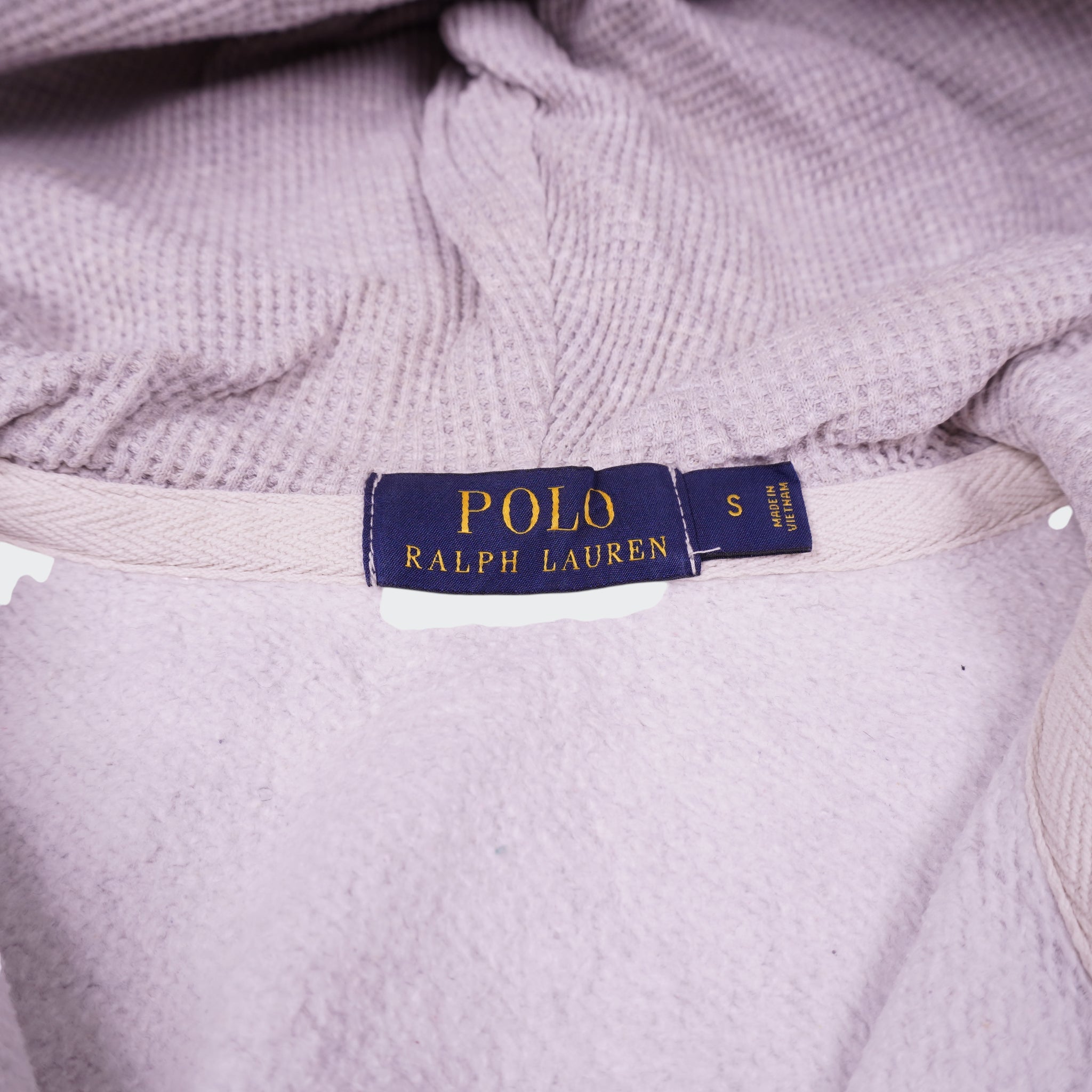 Ralph Lauren Grey Cotton Full - Zip Hoodie - S