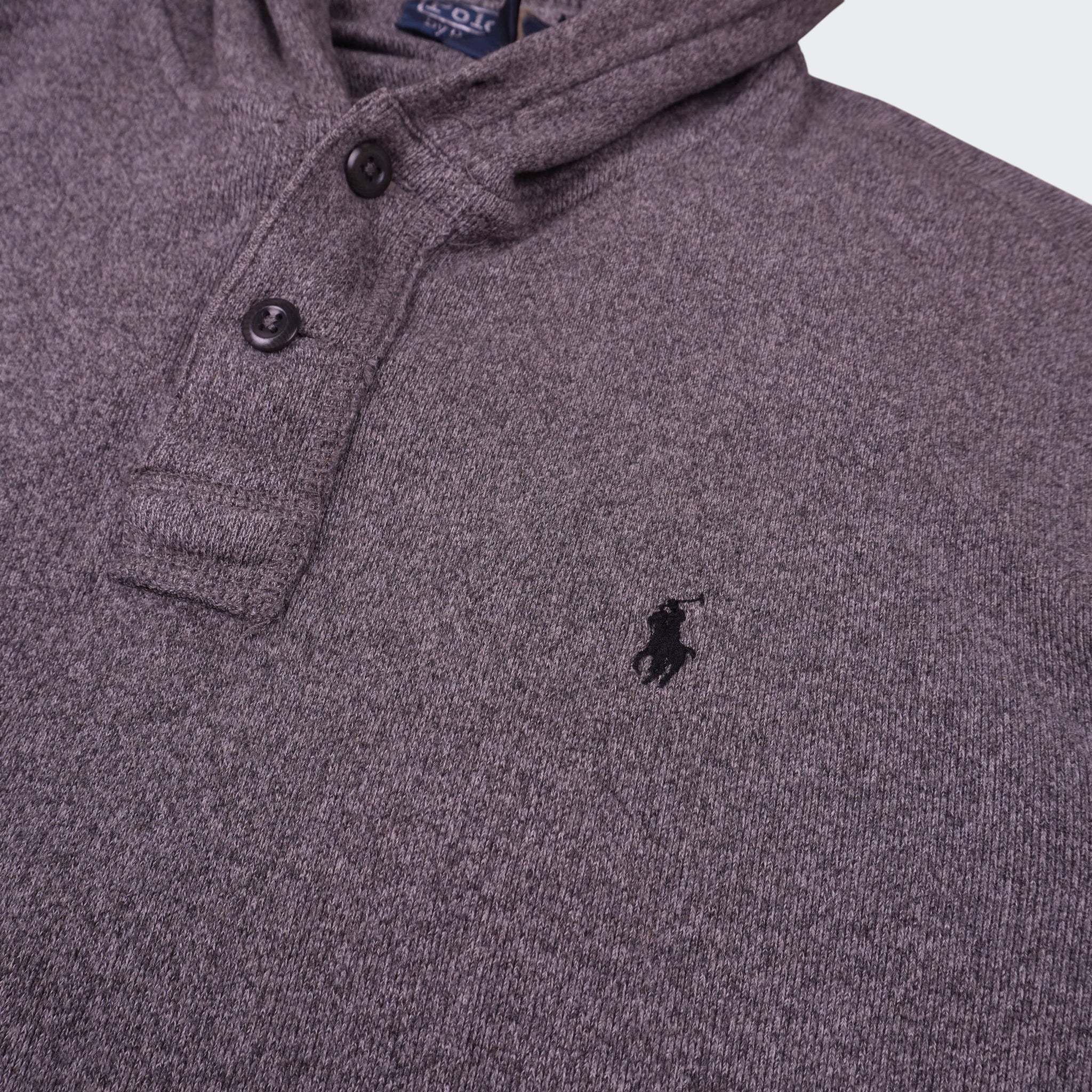 Ralph Lauren Grey Cotton Hoodie - L