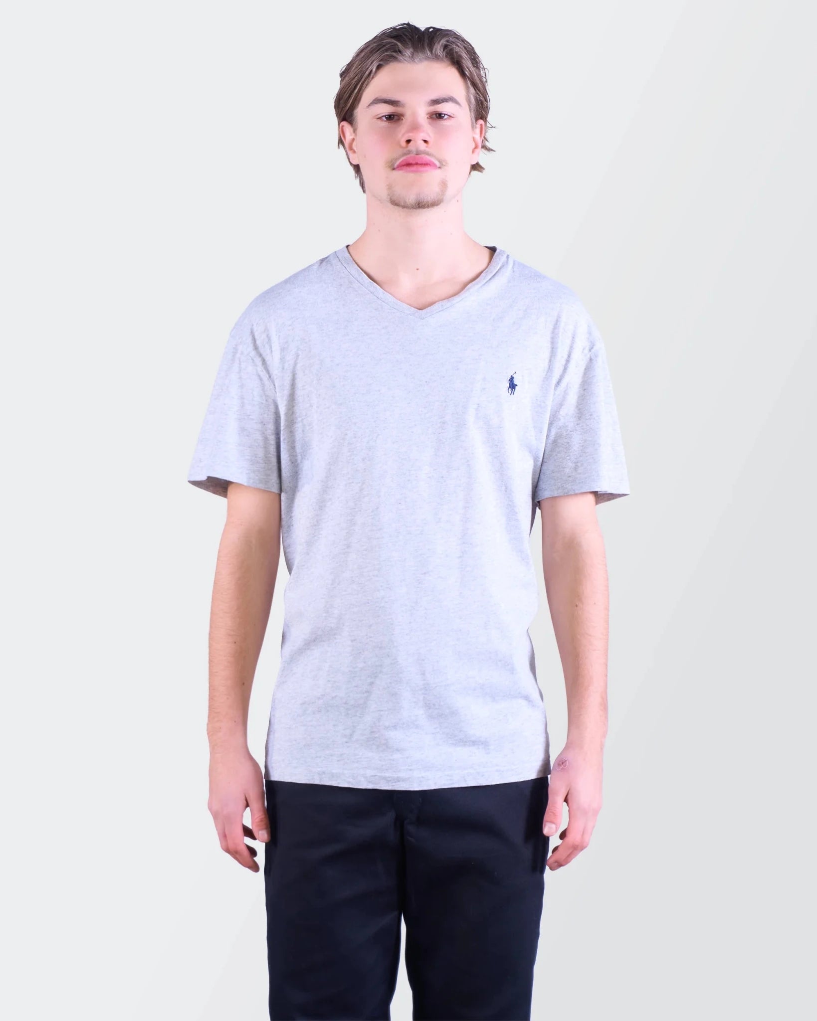Ralph Lauren Grey Cotton T-Shirt - S