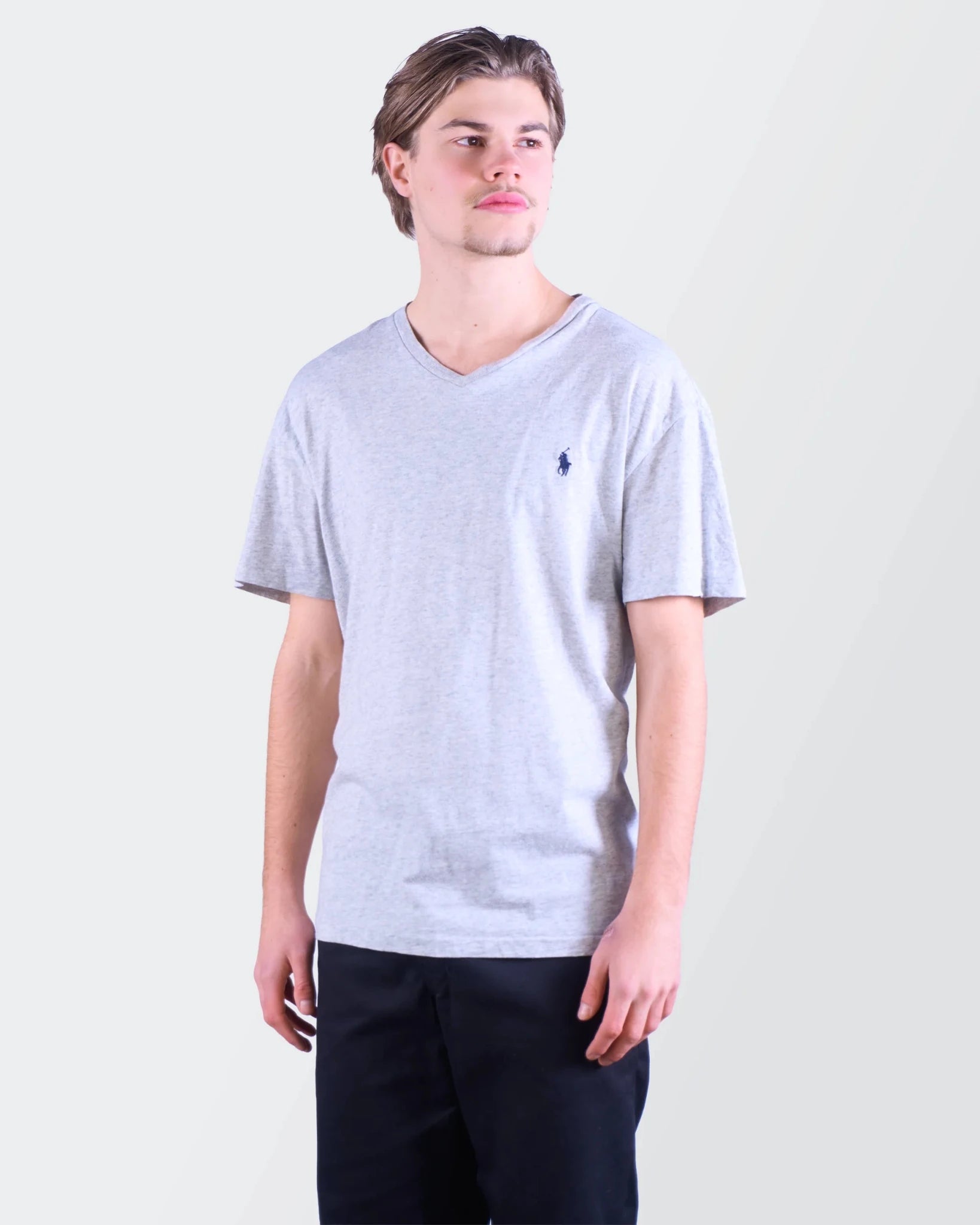 Ralph Lauren Grey Cotton T-Shirt - S