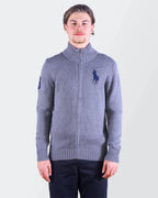 Ralph Lauren Grey Full - zip Sweater L