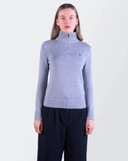 Ralph Lauren Grey Half - zip Sweater - S