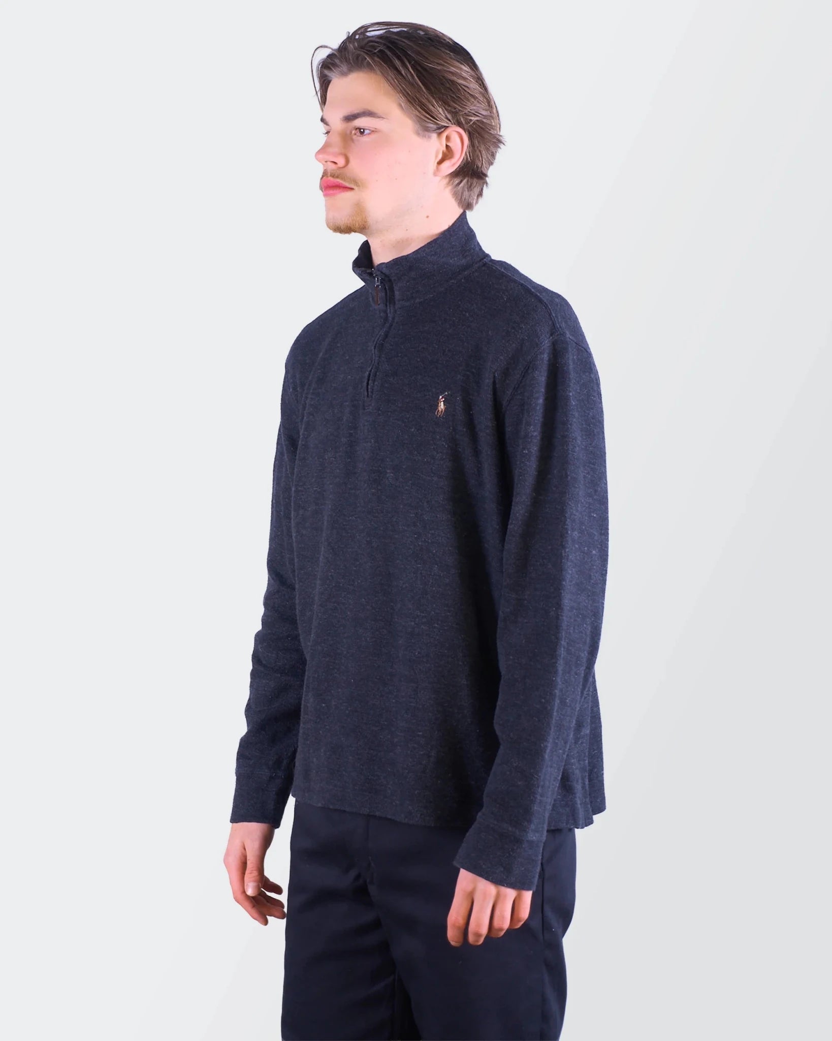 Ralph Lauren Grey Quarter - zip M