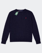 Ralph Lauren Navy Cable - Knit jumper - L