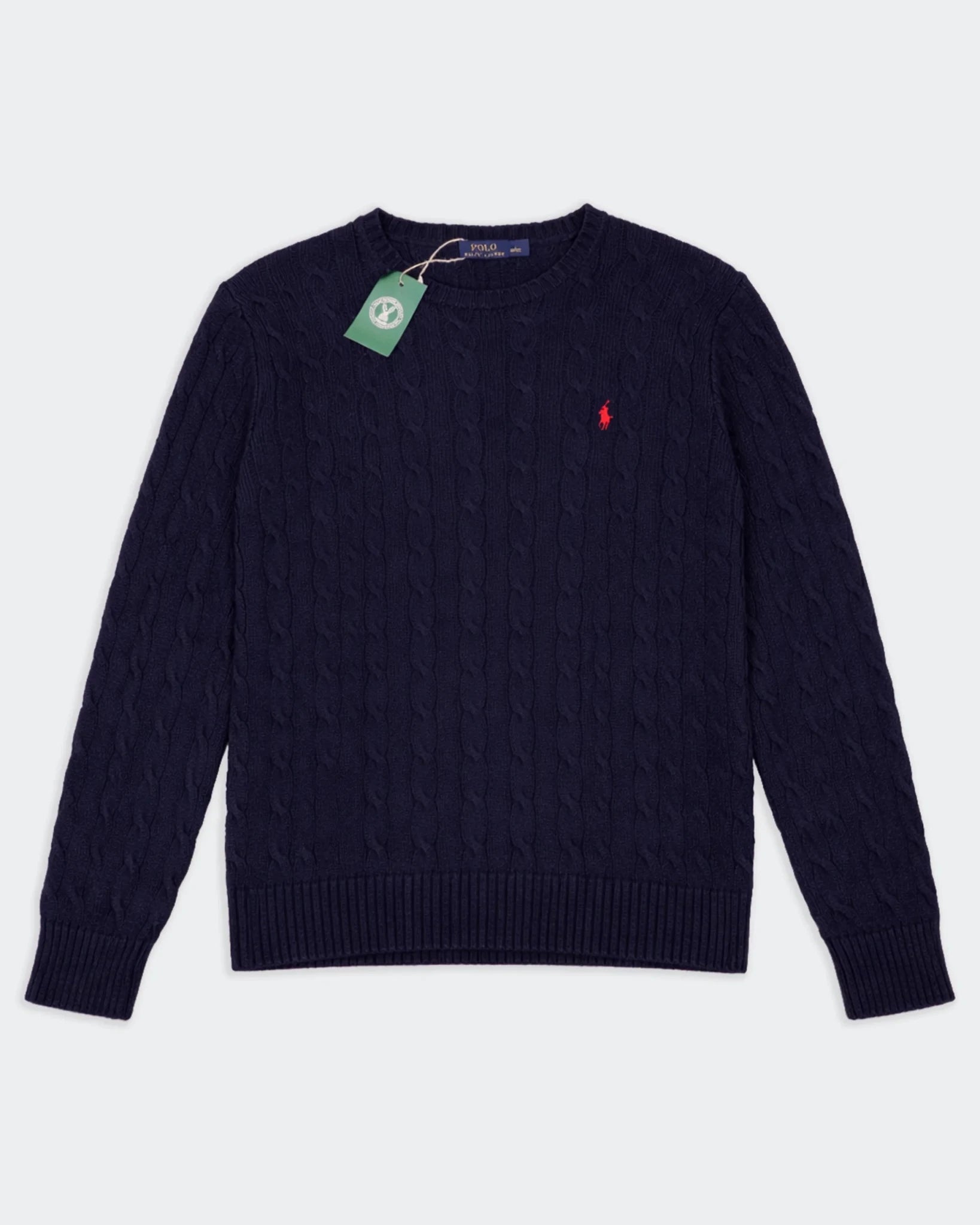 Ralph Lauren Navy Cable - Knit jumper - L