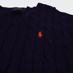 Ralph Lauren Navy Cable - Knit jumper - L