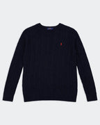 Ralph Lauren Navy Cable - Knit jumper - L