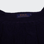 Ralph Lauren Navy Cable - Knit jumper - L